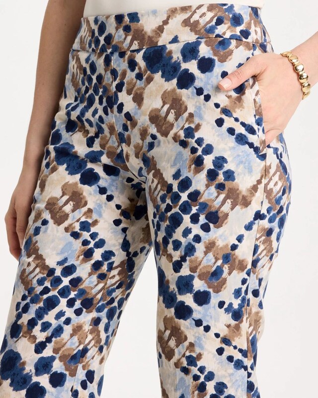 Printed Brigitte Straight Crop Pant - image 4
